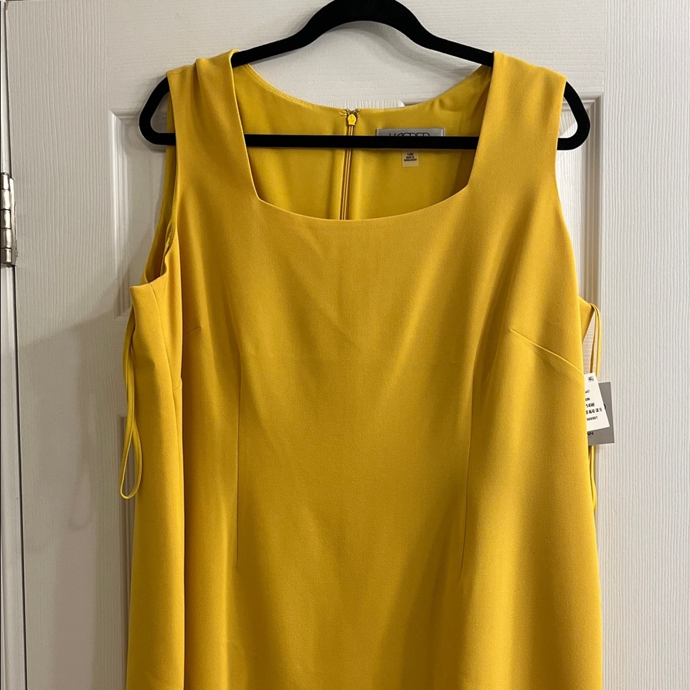 Kasper Yellow Mini Dress